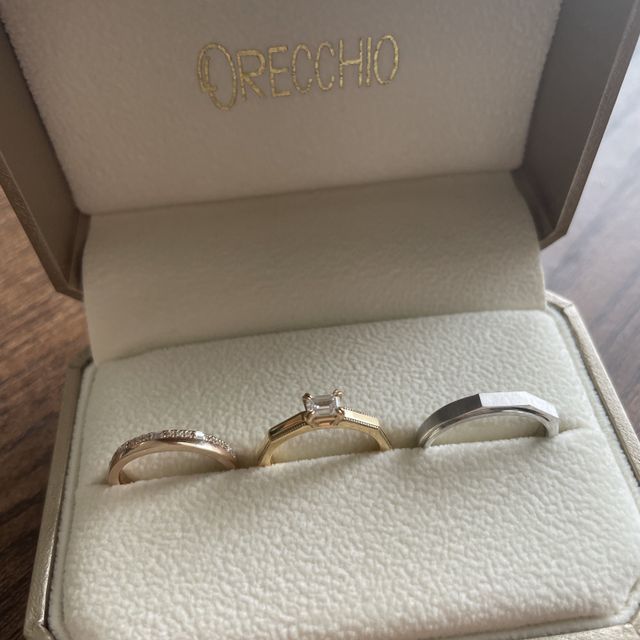 【ORECCHIO(オレッキオ)の口コミ】 オリジナリティのある、被らないデザインのブランドを選びました。指輪は…