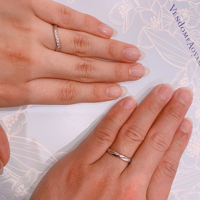 【ヴァンドーム青山(VENDOME AOYAMA)の口コミ】 ウェーブの形を選びました。ダイヤがとても綺麗なブランドだったので、女…