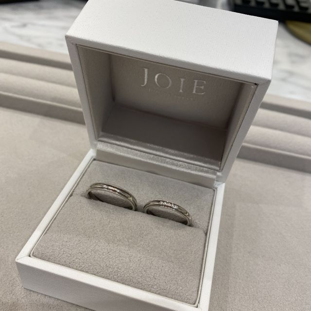【Joie de treat.(ジョア・ドゥ・トリート)の口コミ】 オーダーがメインのお店だったのでこの指輪と指輪のいいところを一つにし…