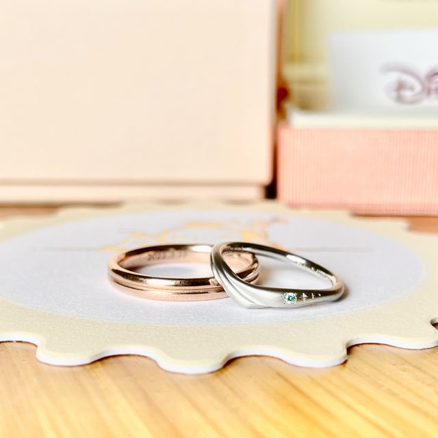 【ケイウノ ブライダル(K.UNO BRIDAL)の口コミ】 シンデレラに憧れがあり、加えて衣装が好きな自分にとってこの上ない指輪…