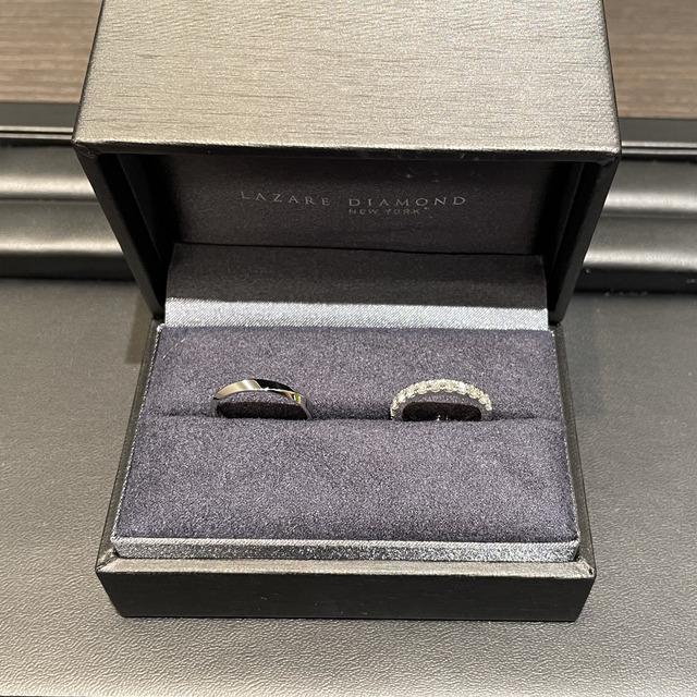 【ラザール ダイヤモンド(LAZARE DIAMOND)の口コミ】 指輪のつくりが強度がある鍛造だったり、着け心地の良さも良かったと感じ…