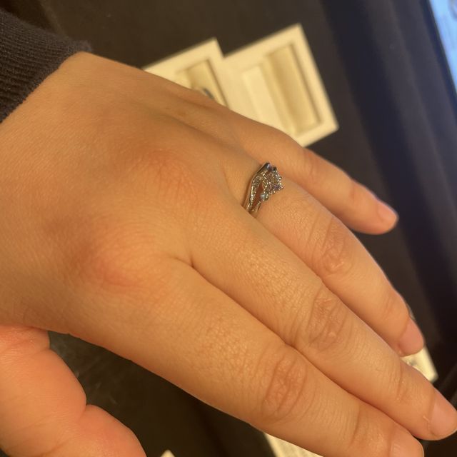 【ケイウノ ブライダル(K.UNO BRIDAL)の口コミ】 セットリングがとても綺麗でした！ディズニーデザインも豊富で好きな方に…