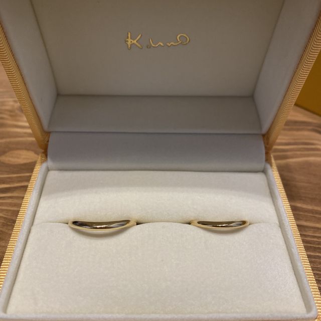 【ケイウノ ブライダル(K.UNO BRIDAL)の口コミ】 自分たちで持ち込んだ指輪の金属を溶かして作ってもらえるところを探して…