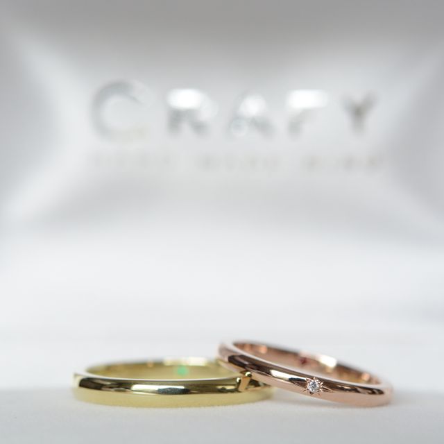 【CRAFY(クラフィ)の口コミ】 友人の結婚式で指輪の制作風景が映像で流れて気になっていました。
指輪は…