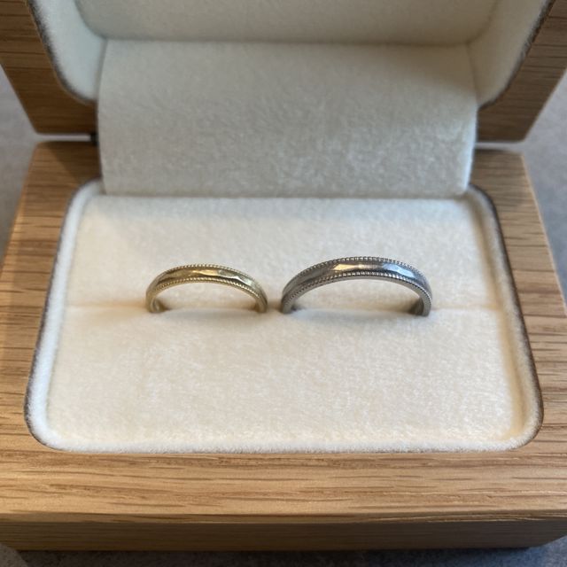 【Cayof(カヨフ)の口コミ】 カジュアルなお洋服にも気軽に着けられるようなデザインで、結婚指輪らし…