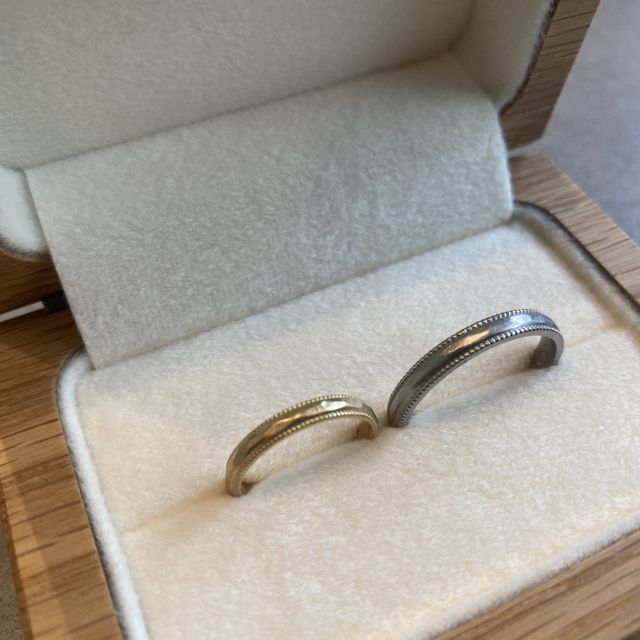 【Cayof(カヨフ)の口コミ】 カジュアルなお洋服にも気軽に着けられるようなデザインで、結婚指輪らし…