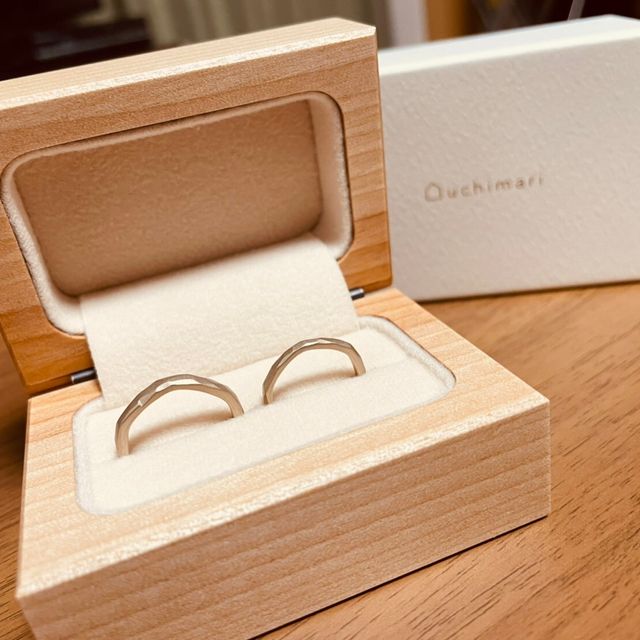 【uchimari(ウチマリ)の口コミ】 自分達で作成できるところ。人生で一度しか買わない大切な結婚指輪だから…