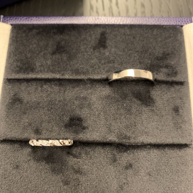 【ショーメ(CHAUMET)の口コミ】 彼の希望でなるべくシンプルなデザインの結婚指輪を探していたため、最も…