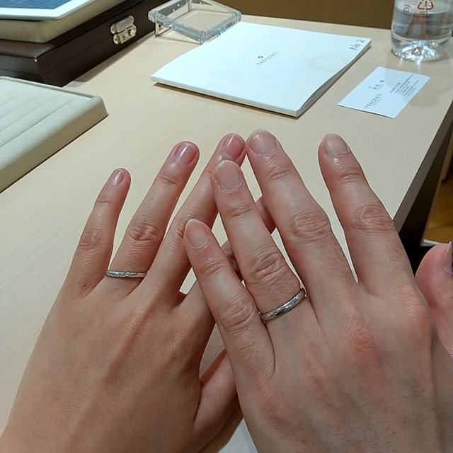 【TRECENTI(トレセンテ)の口コミ】 指輪はつけ心地重視で来店しましたが、想像以上でした。滑かな指通りで装…