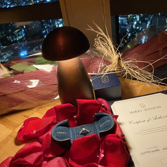 【ハリー・ウィンストン(Harry Winston)の口コミ】 結婚を意識しはじめた時から、ずっと婚約指輪はハリーウィンストンがいい…