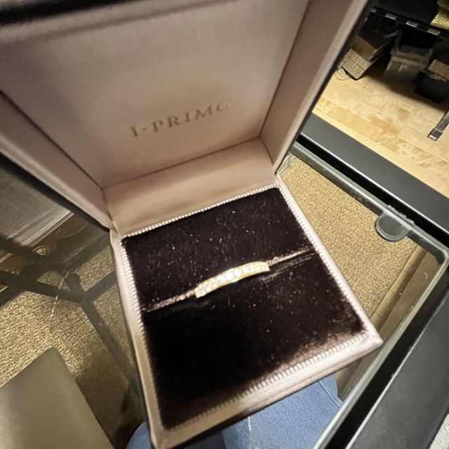 【アイプリモ(I-PRIMO)の口コミ】 フルエタニティかハーフエタニティが欲しかった。ハーフエタニティで可愛…