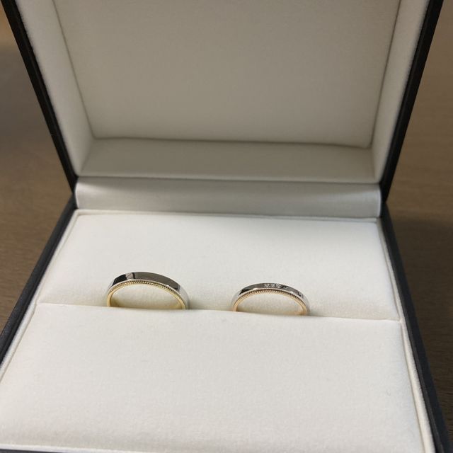 【Joie de treat.(ジョア・ドゥ・トリート)の口コミ】 プラチナとゴールドのミックスにしようと決めていました。いろんな形を試…