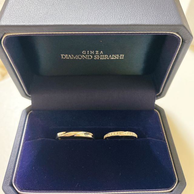 【銀座ダイヤモンドシライシの口コミ】 細身のキラキラした指輪を探していて巡り合ったのがこのジュノーという指…