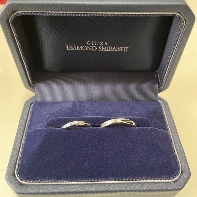 【銀座ダイヤモンドシライシの口コミ】 2人で生涯この指輪をつけて生きていくので、いくつになってもつけていられ…
