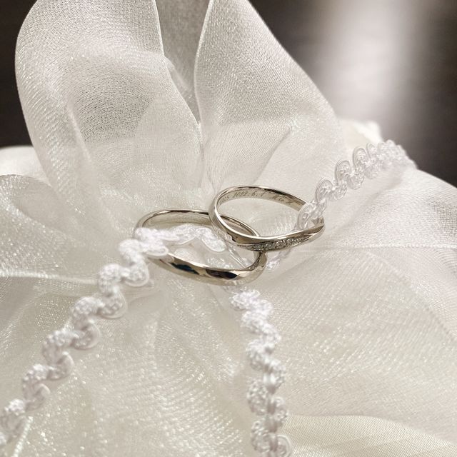 【銀座ダイヤモンドシライシの口コミ】 毎日着けたいと思っていたので、シンプルで自分の手に馴染むようなデザイ…