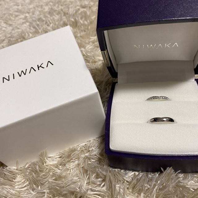 【俄(にわか)の口コミ】 とりあえずで色々試着をしました！結婚指輪でもダイヤのあるキラキラした…