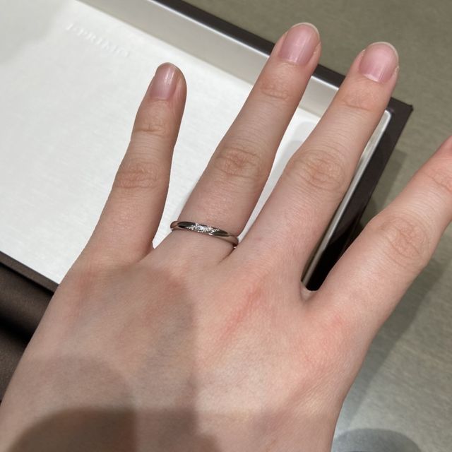 【アイプリモ(I-PRIMO)の口コミ】 当初の希望デザインはウェーブで考えておりましたが、実際に試着をしてみ…