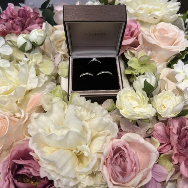【アイプリモ(I-PRIMO)の口コミ】 結婚指輪でオリジンシリーズが気に入り婚約指輪もあわせて選びました。デ…