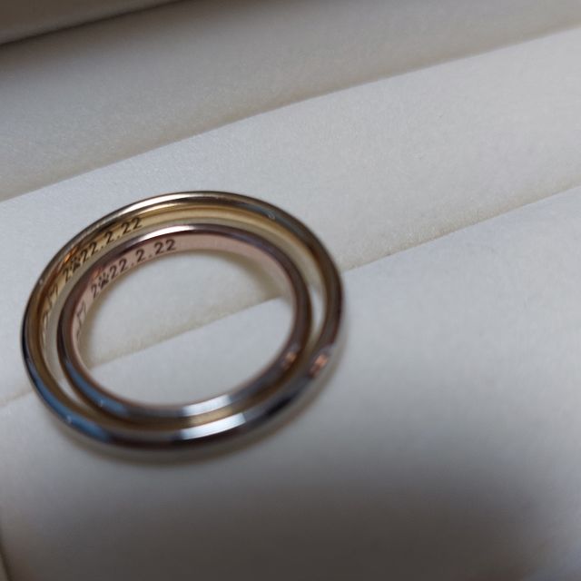 【ケイウノ ブライダル(K.UNO BRIDAL)の口コミ】 刻印のできるところで作りたいと考えていて、ケイウノさんに来店したとこ…