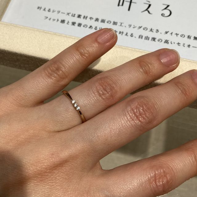 【SIENAROSE(シエナロゼ)の口コミ】 シンプルなデザインの指輪を探していてネットで探して見つけました。ロゼ…