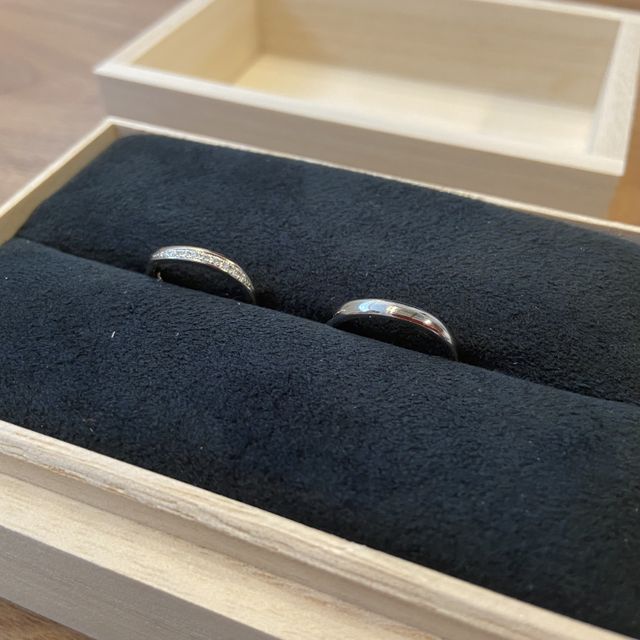 【出雲結(いずもゆい)の口コミ】 いろいろ指輪のお店を調べた中で、夫婦揃って好みのデザインだったことが…