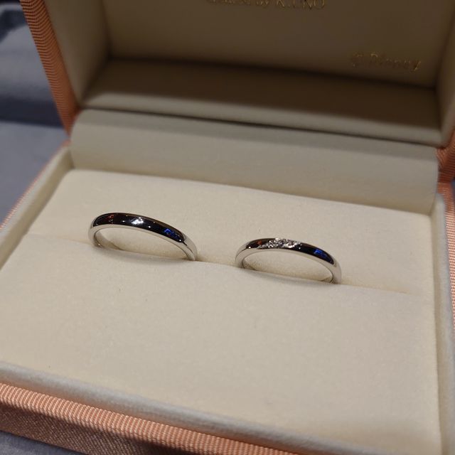【ケイウノ ブライダル(K.UNO BRIDAL)の口コミ】 仕事柄、強度のある指輪にしたく、鍛造製法の手作り指輪を探していたとこ…