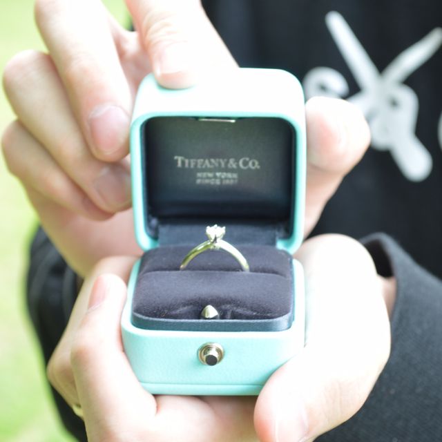 【ティファニー(Tiffany & Co.)の口コミ】 婚約指輪はいらないと考えていましたが、義母から「記念だから買ってもら…