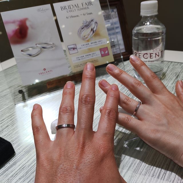 【TRECENTI(トレセンテ)の口コミ】 まだ決めていないですが良いデザインの結婚指輪がたくさんありました。結…