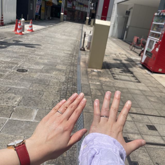 【銀座ダイヤモンドシライシの口コミ】 ペア感のある指輪を探しており、お互いにこだわりがあったのですが、様々…