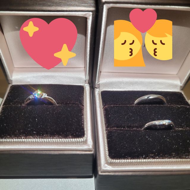 【アイプリモ(I-PRIMO)の口コミ】 お店にあるほぼ全ての指輪を試着させていただきましたwそになかでウェーブ…