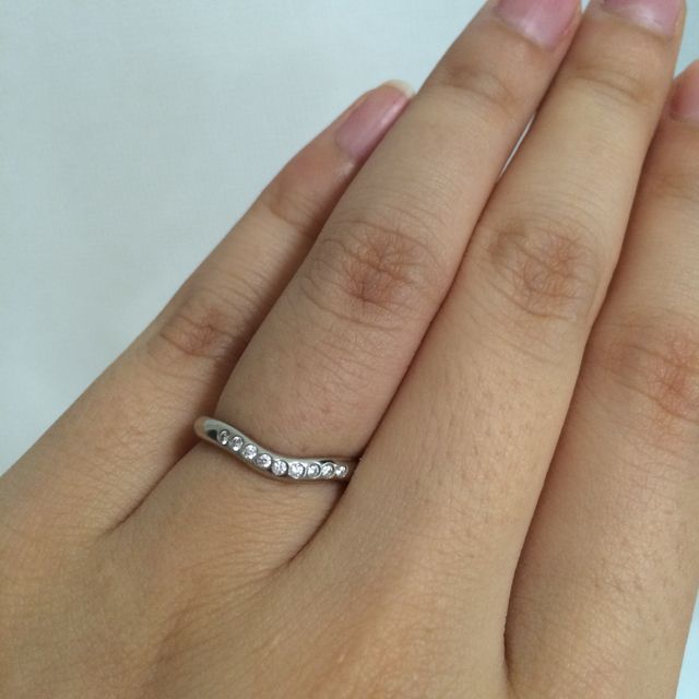 【ティファニー(Tiffany & Co.)の口コミ】 先に婚約指輪を貰っており、重ね付けした時に綺麗なデザインを探していま…