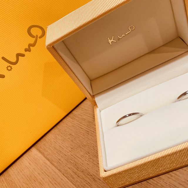 【ケイウノ ブライダル(K.UNO BRIDAL)の口コミ】 毎日付けるため、派手すぎずシンプルすぎずの指輪がいいなと思っていて、…