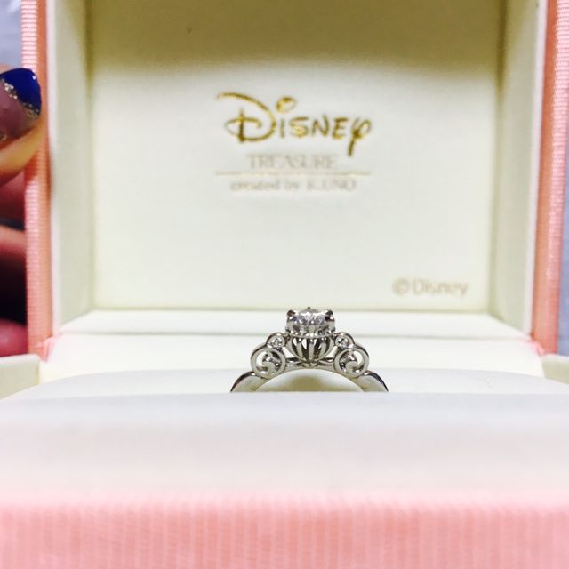 【ケイウノ ブライダル(K.UNO BRIDAL)の口コミ】 シンデレラが大好きな私。結婚が決まる前から婚約指輪は絶対これにする！…