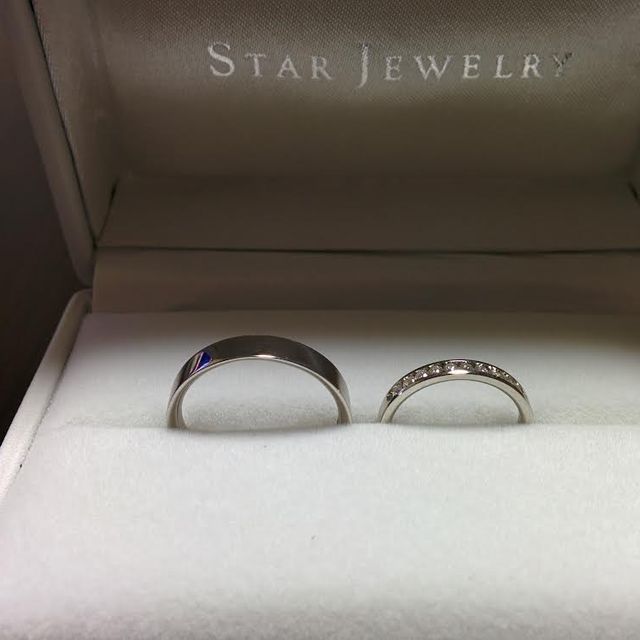 【STAR JEWELRY(スタージュエリー)の口コミ】 男性用は締め付け感がなく指に馴染みやすく加工されてます。女性用のエタ…