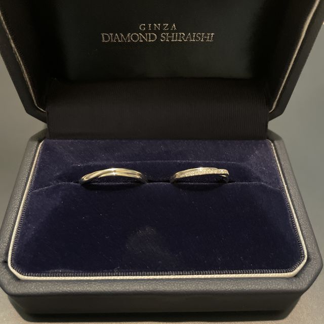 【銀座ダイヤモンドシライシの口コミ】 デザインが豊富でとても悩みましたが、デザインが可愛くて、ダイヤモンド…
