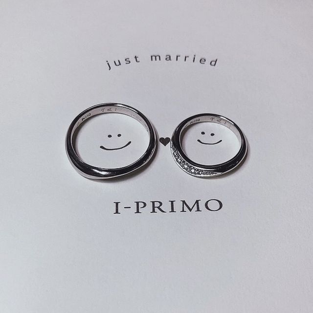 【アイプリモ(I-PRIMO)の口コミ】 2.3店舗見てまわった結果、
二人の指の形、ダイヤモンドの輝き、仕事でも…