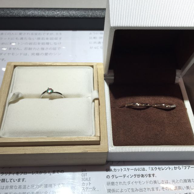 【JewelMIKI(ジュエルミキ)の口コミ】 夫婦で指輪探しのために何件もお店を回っており、その中のひとつがブラン…