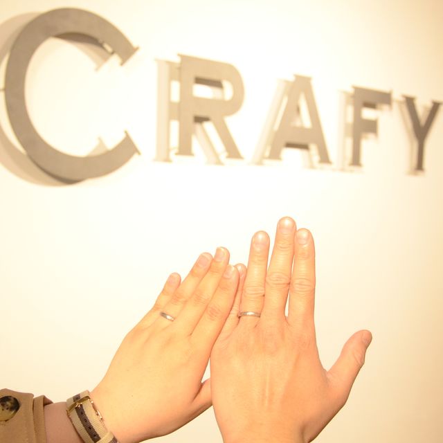 【CRAFY(クラフィ)の口コミ】 自分たちで唯一無二の指輪を作りたかった。パートナーの手作りの指輪をは…