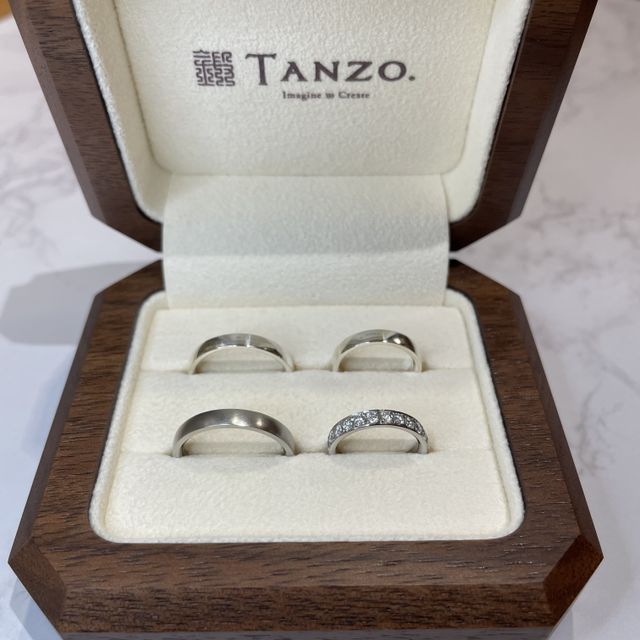 【TANZO.(鍛造指輪)の口コミ】 薬指が3号より細く、なかなかエタニティリングにできるブランドがなく困っ…