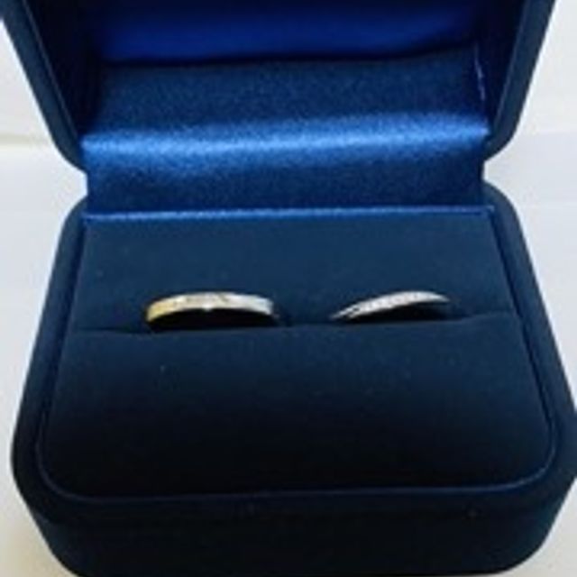 【4℃ BRIDAL(ヨンドシーブライダル)の口コミ】 指輪のデザインが、シンプルかつ可愛さのあるものを探していて、ダイヤが…