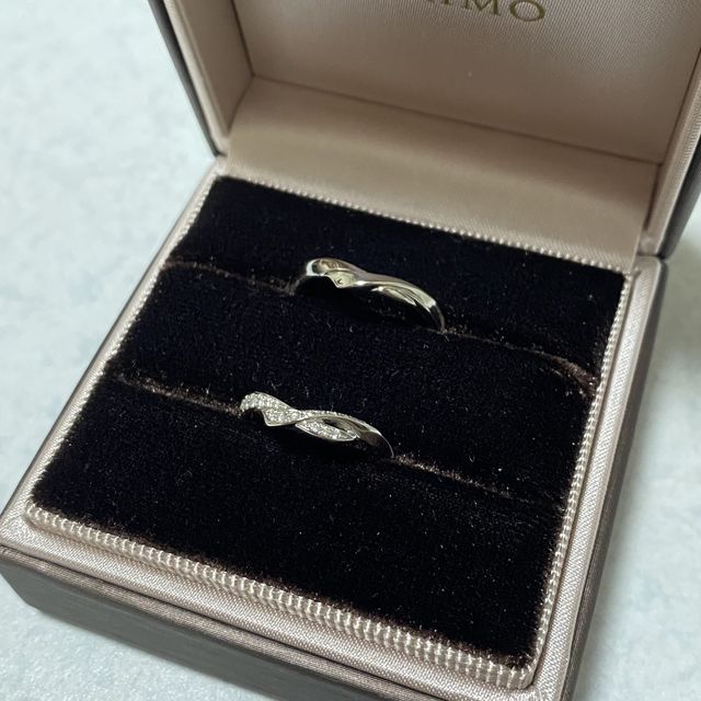 【アイプリモ(I-PRIMO)の口コミ】 婚約指輪がアイプリモさんだったこともあり、同じブランドもいいかなと見…