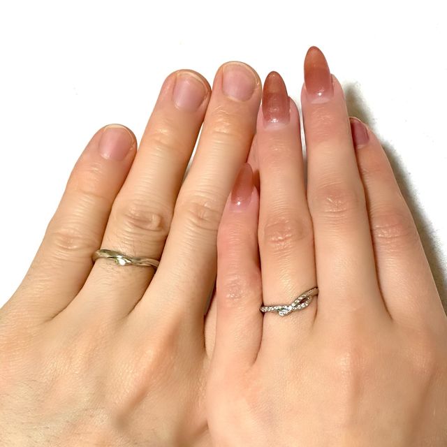 【アイプリモ(I-PRIMO)の口コミ】 婚約指輪がアイプリモさんだったこともあり、同じブランドもいいかなと見…