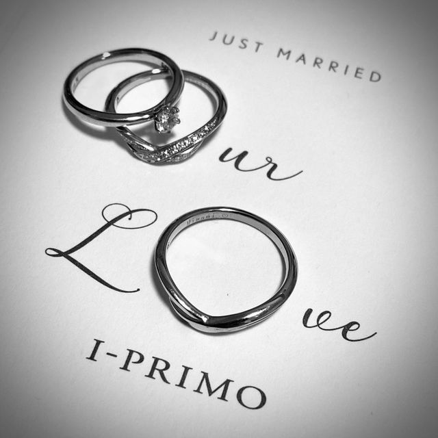 【アイプリモ(I-PRIMO)の口コミ】 婚約指輪がアイプリモさんだったこともあり、同じブランドもいいかなと見…