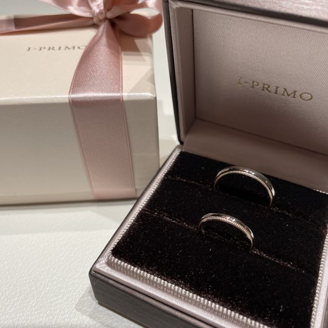 【アイプリモ(I-PRIMO)の口コミ】 プラチナ製で検討しており、もともとはシンプルな一色で考えていました。…
