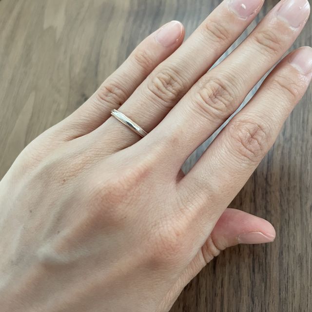 【アイプリモ(I-PRIMO)の口コミ】 プラチナ製で検討しており、もともとはシンプルな一色で考えていました。…