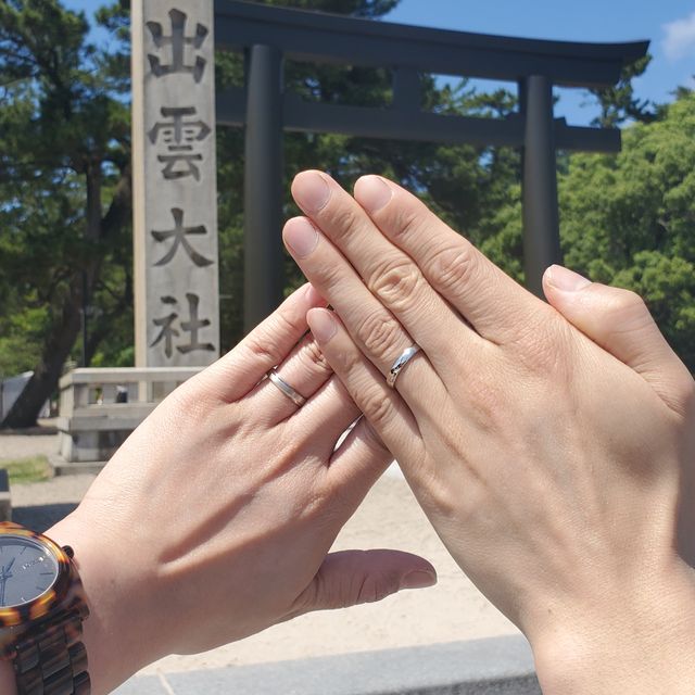 【出雲結(いずもゆい)の口コミ】 元々ringが好きだったので、結婚指輪もこだわりのあるものにしたいと考え…