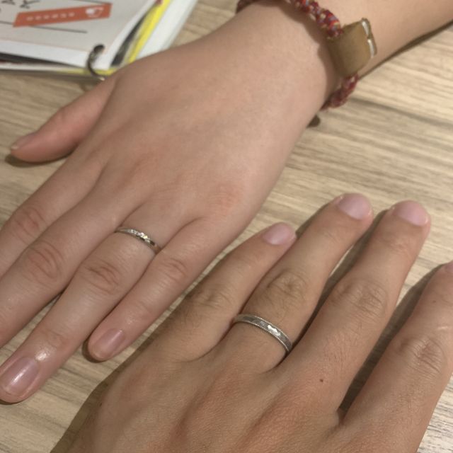 【BAUM(バーム)の口コミ】 ツルツルキラキラが照れ臭かったので、なるべく結婚指輪っぽくないものを…