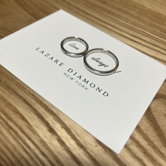【ラザール ダイヤモンド(LAZARE DIAMOND)の口コミ】 シンプルなデザインから派手なデザインまで色々あり、結婚指輪は生涯身に…