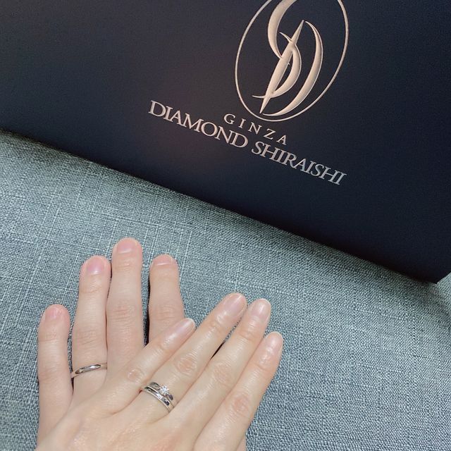 【銀座ダイヤモンドシライシの口コミ】 歳をとってもかわいすぎないデザイン、婚約指輪と重ね着けしたい！という…