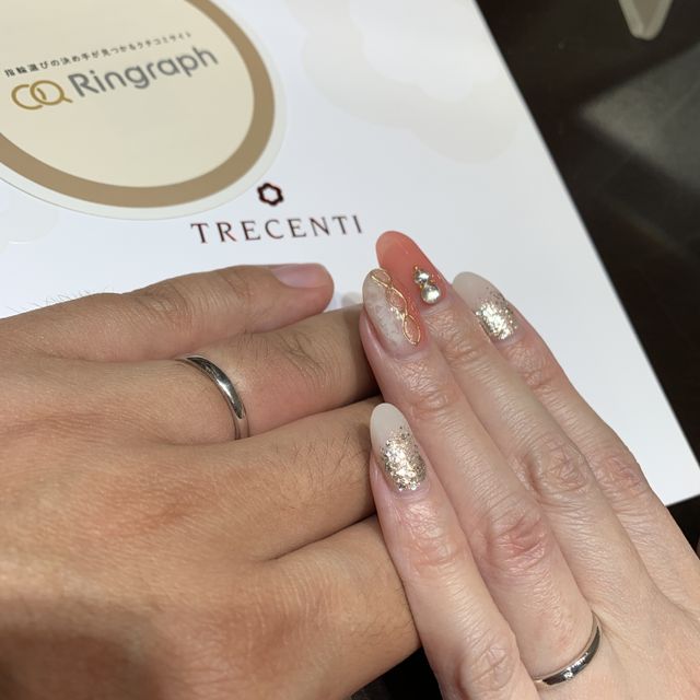 【TRECENTI(トレセンテ)の口コミ】 シンプルなデザインで探していましたが、つけ心地も良く、見た目も綺麗だ…